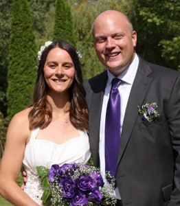 Zoe Gillings-Brier with husband Dan Brier